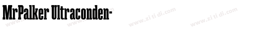 MrPalker Ultraconden字体转换